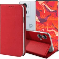 Etui i futerały do telefonów - Hello Case ETUI Z KLAPKĄ DO Motorola Edge 50 Fusion CZERWONE ZAMYKANE MAGNETYCZNE - miniaturka - grafika 1
