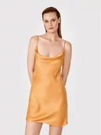 Sukienki - Simple Sukienka codzienna SI22-SUD018 Brązowy Regular Fit - miniaturka - grafika 1