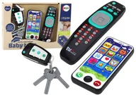 Grzechotki dla dzieci - Zestaw Zabawek Dla Malucha Pilot Kluczyki Telefon Światła Dźwięki - miniaturka - grafika 1