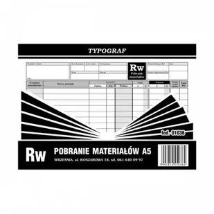 Typograf Druk RW A5 1036 TP039 - Druki akcydensowe - miniaturka - grafika 2