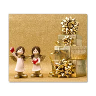 Naklejki na drzwi i meble - Deska kuchenna Prezenty Święta Aniołki Ozdoby - miniaturka - grafika 1