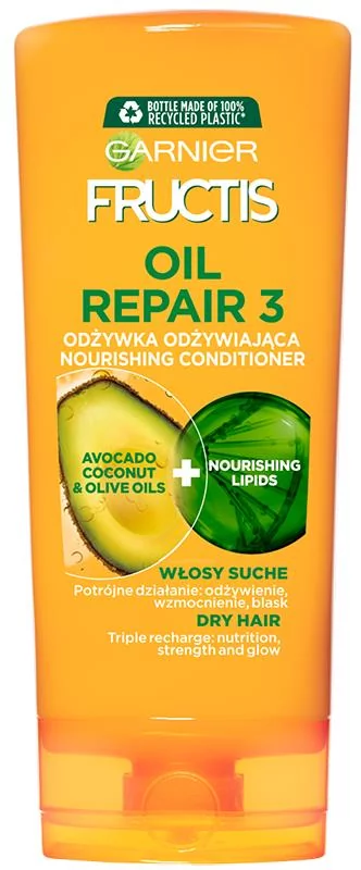 Garnier Fructis Oil Repair 3 odżywka wzmacniająca do włosów suchych i łamliwych 200ml 3600542061476