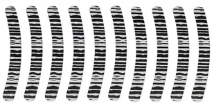 10 x Pilnik Do Paznokci Dwustronny Zebra Banan - Akcesoria do paznokci - miniaturka - grafika 1