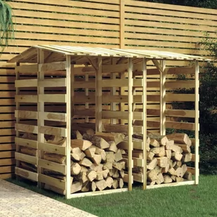 vidaXL Pergole ogrodowe z daszkiem, 4 szt., 100x90x200 cm, sosnowe - Kratki i pergole - miniaturka - grafika 1
