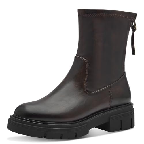 Marco Tozzi Damskie botki Zip+Slip 2-25440-43 Modne kozaki, Mocca, 41 EU, Mocca, 41 EU