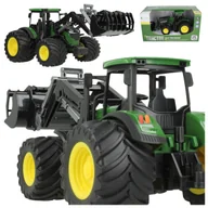 Zabawy w naśladowanie dorosłych - Traktor Rolniczy ze Spychaczem i Turem do Ładunku Słomy Z1001 - miniaturka - grafika 1