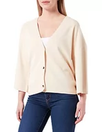 Swetry damskie - s.Oliver BLACK LABEL Damski sweter kardigan, jasny żółty, L - miniaturka - grafika 1