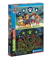 Puzzle - Puzzle 104 Glowing Paw Patrol Clementoni - miniaturka - grafika 1