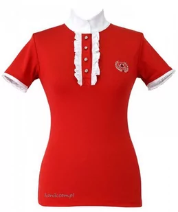 FAIR PLAY Koszula konkursowa CHARLOTTE damska - czerwony - Koszulki jeździeckie - miniaturka - grafika 1
