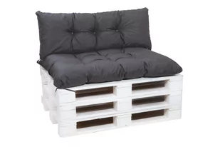 Poduszki na palety  120 x 80 siedzisko  i opacie 120x60 cm, Poduszki na palety wodoszczelne, Antracyt - Poduszki ogrodowe - miniaturka - grafika 1