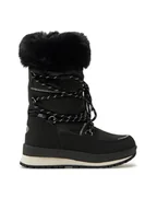 Buty dla dziewczynek - Leaf Śniegowce Ysby LYSBY201I Czarny - miniaturka - grafika 1