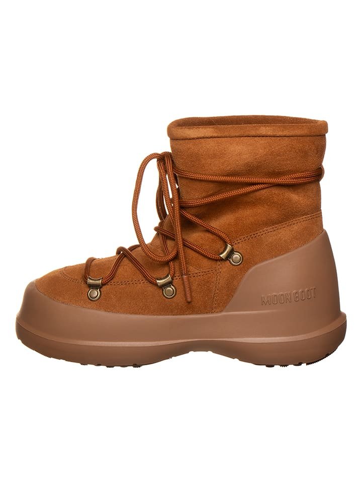 Moon Boot Skórzane botki zimowe 