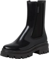 Botki damskie - Tamaris Damskie Botki Gumowe Czarne 39 1Żci - miniaturka - grafika 1