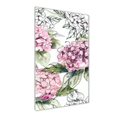 Foto gadżety - Foto obraz szkło hartowane pionowy Hortensja - miniaturka - grafika 1