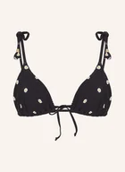 Stroje kąpielowe - Seafolly Góra Od Bikini Trójkątnego Daisychain schwarz - SEAFOLLY - miniaturka - grafika 1