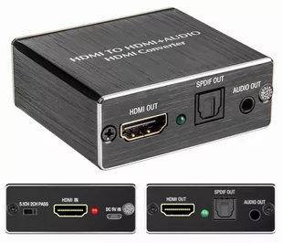 Hdmi Toslink Spdif jack 3,5mm / audio Extractor - Kable komputerowe i do monitorów - miniaturka - grafika 1