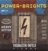 Struny gitarowe  - Thomastik Saiten für E-Gitarre Power Brights Series Heavy Bottom Satz RP111 Medium .011-.053w RP111 - miniaturka - grafika 1