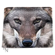 Portfele - Nemesis Now Nemesis Now Portrait of a Wolf portfel, 11 cm, szary, PU, rozmiar uniwersalny C1957F6 - miniaturka - grafika 1