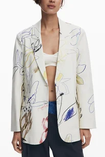 DESIGUAL CLASSIC BIAŁA KURTKA DAMSKA - Kurtki damskie - miniaturka - grafika 1