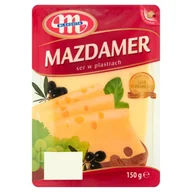 Szybkie dania obiadowe - Mlekovita Ser Mazdamer Plastry 150G - miniaturka - grafika 1