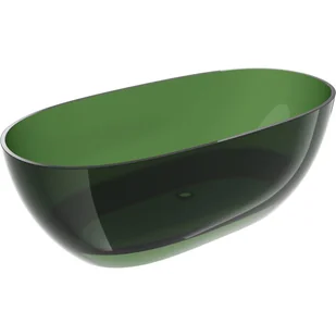 Mexen Pure forest wanna wolnostojąca transparentna 170 x 80 cm, korek chrom - 58071708002 - Wanny - miniaturka - grafika 1