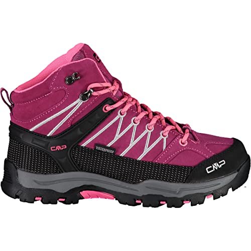 CMP Kids Rigel Mid Trekking Shoe Wp Buty trekkingowe i trekkingowe Uniseks - dzieci, Berry Pink Fluo, 31 EU