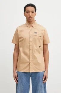 Columbia koszula Landroamer Twill Shirt męska kolor brązowy regular z kołnierzykiem klasycznym 2120591 - Koszule męskie - miniaturka - grafika 1