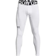 Legginsy - Under Armour Męskie legginsy ColdGear® Armour legginsy, Wht, 1366075, rozmiar XL - miniaturka - grafika 1