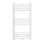 Grzejniki łazienkowe - GRZEJNIK ŁAZIENKOWY KALORYFER NOWOCZESNY DRABINKOWY BIAŁY 80x40 cm RAVEN - miniaturka - grafika 1