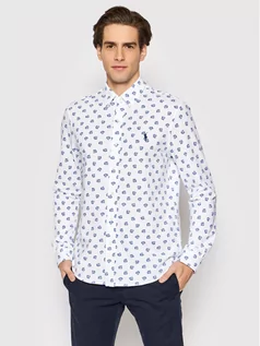 Koszule męskie - Ralph Lauren Polo Koszula 710857889001 Biały Regular Fit - grafika 1