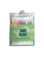 Przybory szkolne - HeyDoodle Duża mata silikonowa do kolorowania Dinozaury Qelements - miniaturka - grafika 1