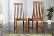Krzesła - Invicta Interior Makassar drewniane Krzesło Drewno Palisander lakier półmat - i17763 - miniaturka - grafika 1