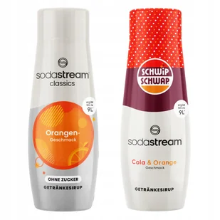 Syropy SodaStream Orange Zero Pomarańcza Bez Cukru + Shwip Shwap Cola Pomarańcza - Syropy i koncentraty owocowe - miniaturka - grafika 1