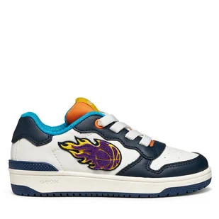 Sneakersy Geox J Washiba J56LQB 000BC C0899 D Biały - Buty dla chłopców - miniaturka - grafika 1