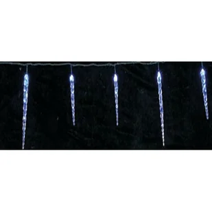 Lampki zewnętrzne kurtyna sople 40 LED 3 m zimny biały - Oświetlenie świąteczne - miniaturka - grafika 1