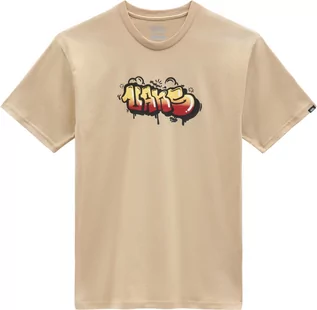 Koszulki męskie - t-shirt męski VANS TAGGED TEE Taos Taupe - grafika 1