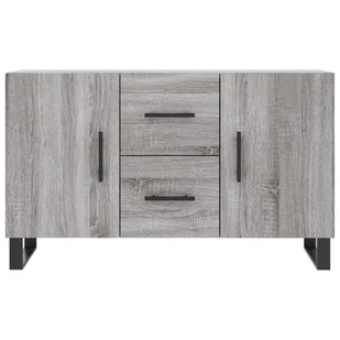 Komoda, szary dąb sonoma, 100x36x60 cm, materiał drewnopochodny Lumarko! - Komody - miniaturka - grafika 7