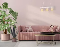 Lampy sufitowe - Metalowa lampa wisząca z drutów TIJUANA LOFT czarny, biały null - miniaturka - grafika 1
