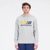 Bluzy męskie - Bluza męska New Balance MT23902AGM  szara - miniaturka - grafika 1