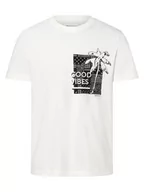 Koszulki męskie - Tom Tailor Denim - T-shirt męski, biały - miniaturka - grafika 1