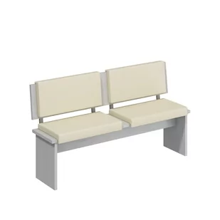 Kanapa Duża BON-01 Bond MebloCross Craft Biały, Eco Czarny - Ławki do przedpokoju - miniaturka - grafika 1