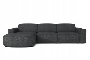Sofa modułowa w kształcie L California narożnik tkanina Luna czarny lewy - Narożniki - miniaturka - grafika 1