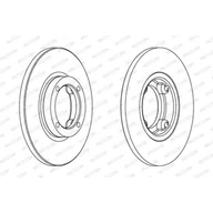 Tarcze hamulcowe - FERODO (FEDERAL-MOGUL)) (FEDERAL-MOGUL)) DDF1076C DDF1076C - miniaturka - grafika 1