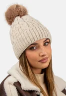 Czapki damskie - Elegancka modna czapka damska zimowa marki SCJ produkt polski 24527 -04 - miniaturka - grafika 1