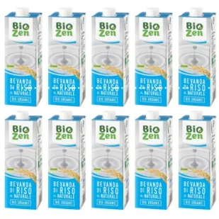 Biozen Napój ryżowy naturalny bezglutenowy Zestaw 10 x 1 L Bio - Soki i napoje niegazowane - miniaturka - grafika 1