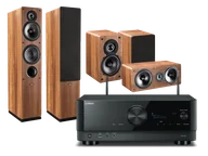 Kino domowe - Yamaha RX-V6A (czarny) + Tesi 561 (orzech) + Tesi 241 (orzech) + Tesi 761 (orzech) - miniaturka - grafika 1