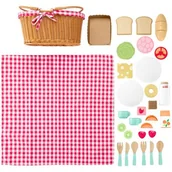 Zabawki interaktywne dla dzieci - Koszyk piknikowy FISHER PRICE Wooden HXT81 - miniaturka - grafika 1