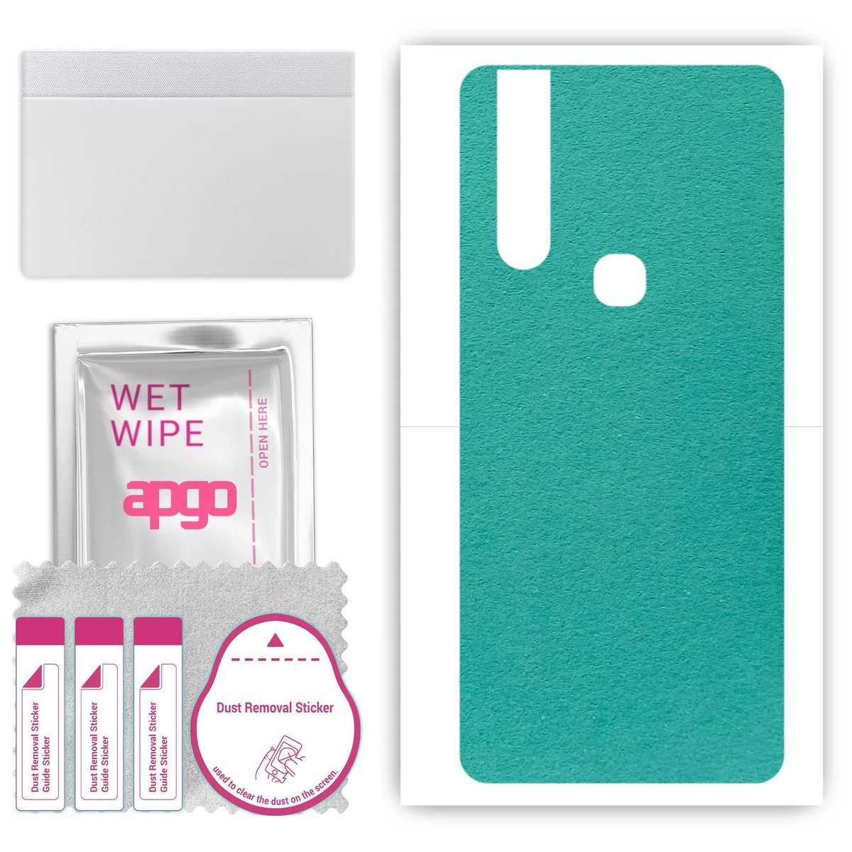 Folia naklejka skórka strukturalna na TYŁ Zamsz do vivo V15 - Zamsz Miętowy - apgo SKINS