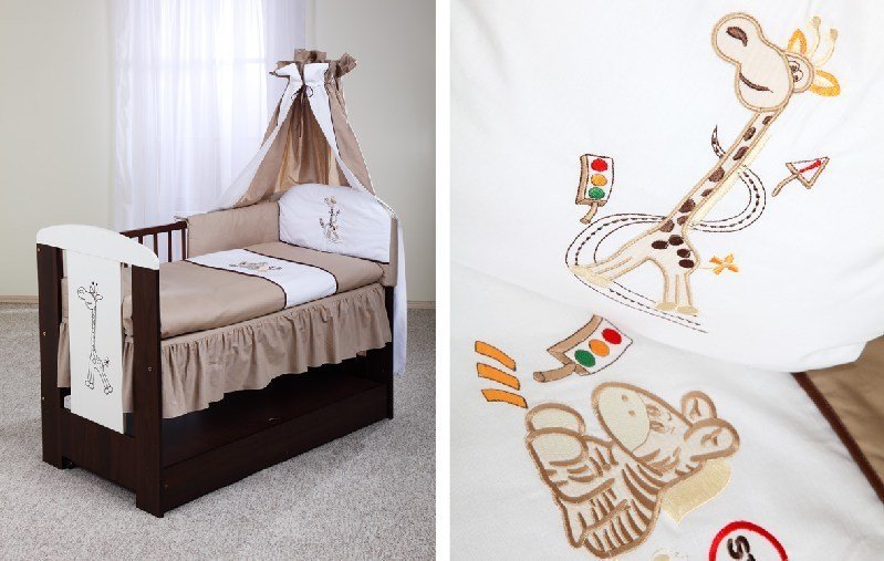 Klupś, Komplet pościeli, 135x100 cm, Zebra