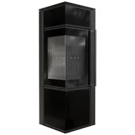 Piece wolnostojące - Piec wolnostojący koza Tora S 8 kW Ø 150, czarny termotec ,lacobel czarny - miniaturka - grafika 1
